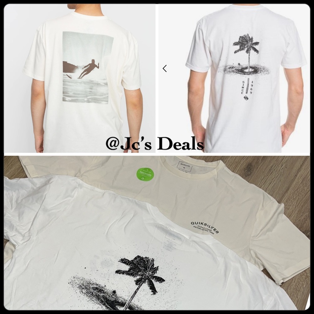 🔥 Quiksilver surf tee bundle of 2 shirts for men 🔥